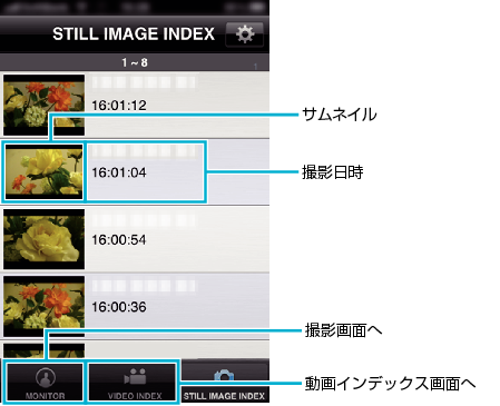 iPhone Still Image Index